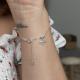 Pulseira Espírito Santo com Bolinhas em Prata 925